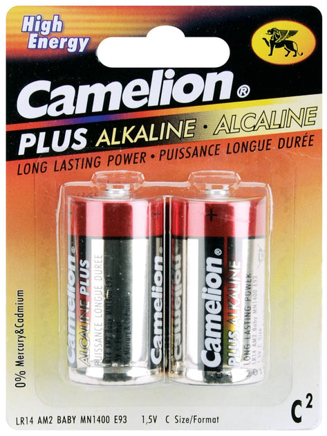 Camelion Alkaline Batteries 2/Pkg-C