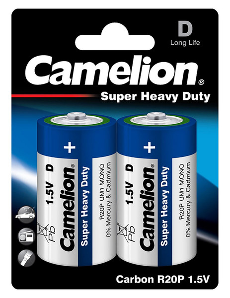 Camelion 3PK 2pc Super Heavy Duty D