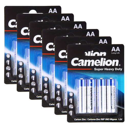 Camelion 6PK 4pc Super Heavy Duty AA