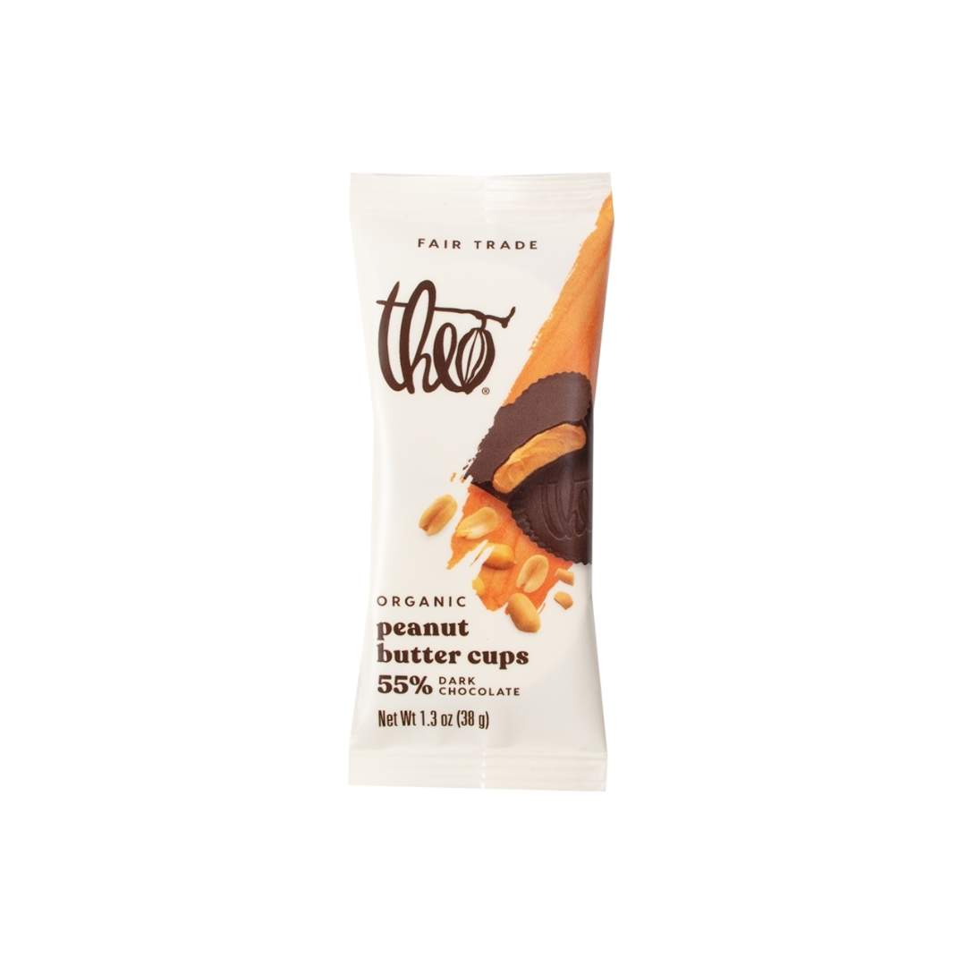 Theo Chocolate Organic Peanut Butter Cups, Dark