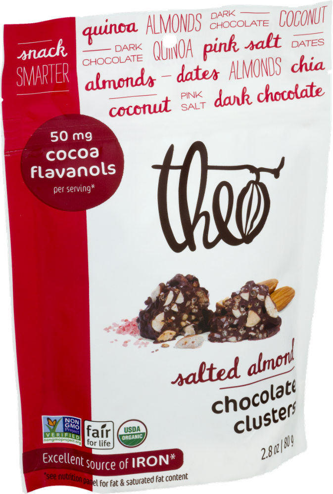 Theo Chocolate Clusters, Salted Almond 2.8 Oz