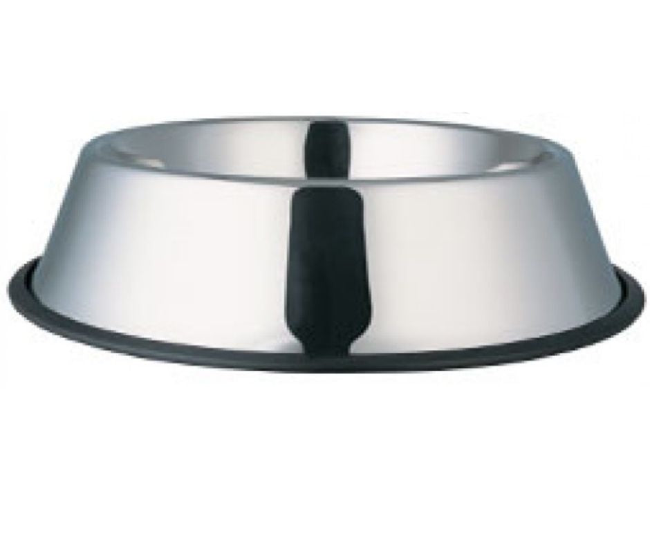 Indipets Non-Tip Stainless Steel Bowl For Cats 8 Oz