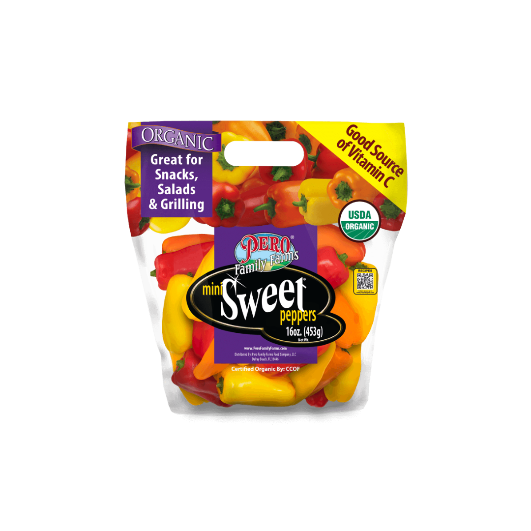 Pero Family Farms Organic Mini Sweet Peppers - 12oz