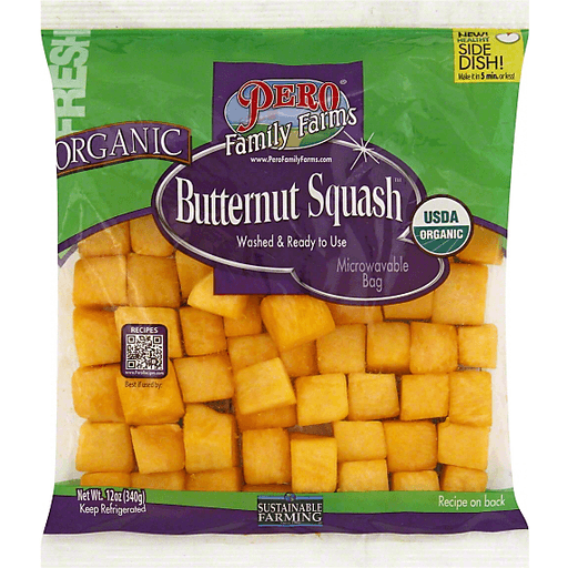 Pero Family Farms Organic Cubed Butternut Squash, 12 Oz
