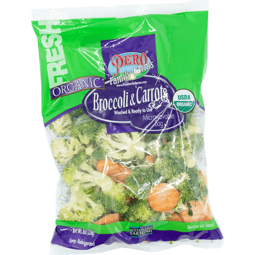 Pero Family Farms Organic Broccoli & Carrots 8 Oz