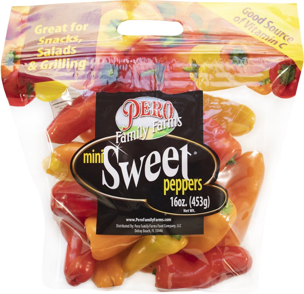 Pero Family Farms Peppers, Sweet, Mini 16 Oz