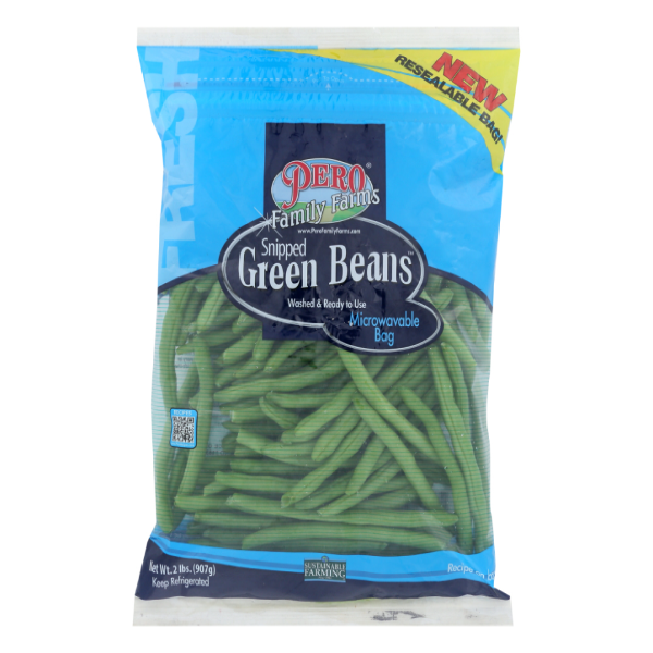 Pero Family Farms Snipped Green Beans 2 Lb