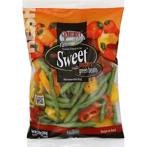 Pero Sweet Peppers, Mini, With Snipped Green Beans 10 Oz