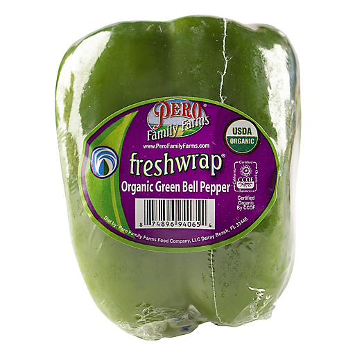 Pero Freshwrap Bell Pepper, Organic, Green