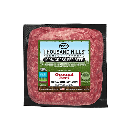 Thousand Hills 100% Grass Fed Ground Beef 80/20