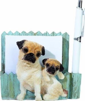 E & S Pet Note Holder Pug