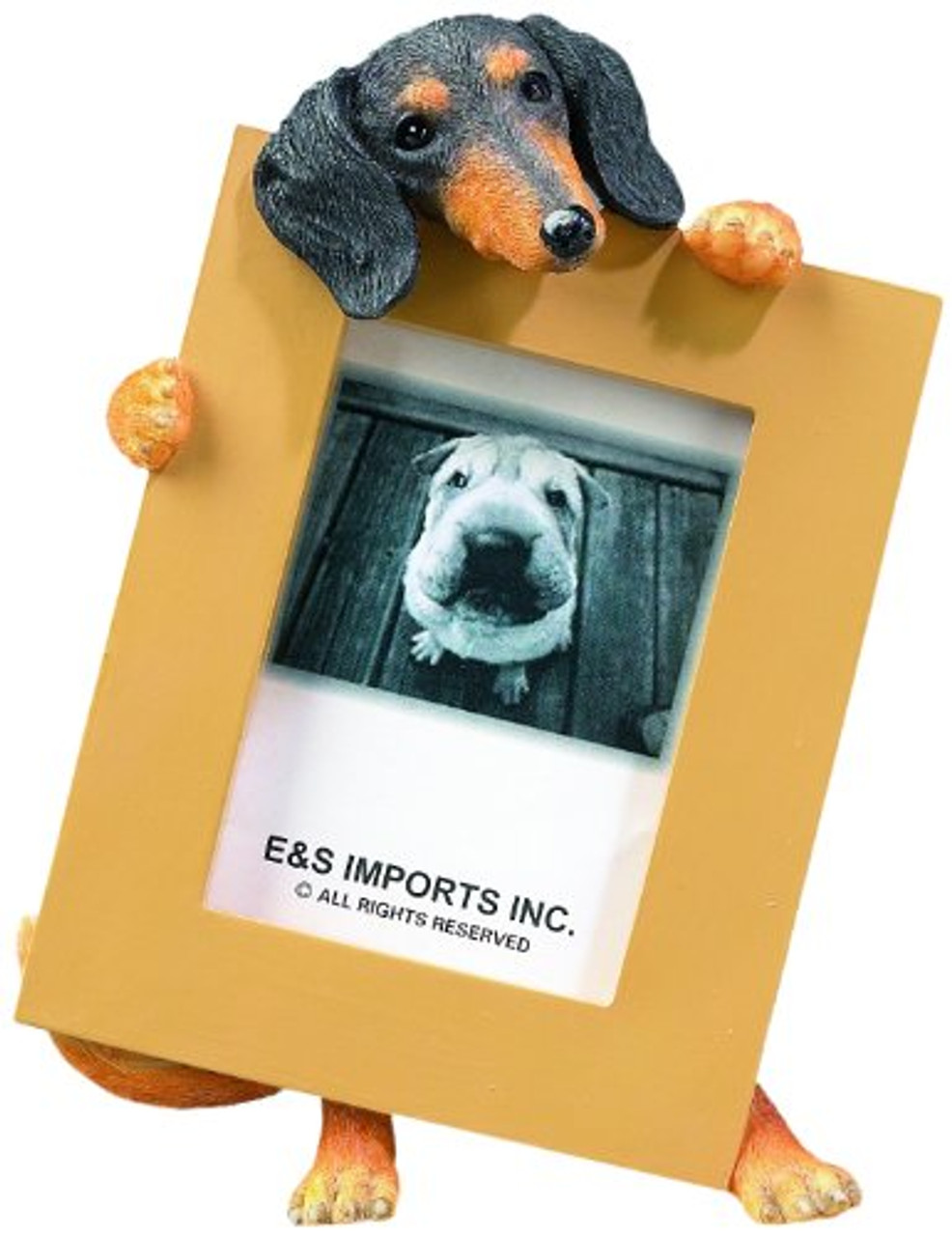 E&S Pets Dachshund (Black/Tan) 2.5" X 3.5" Picture Frame
