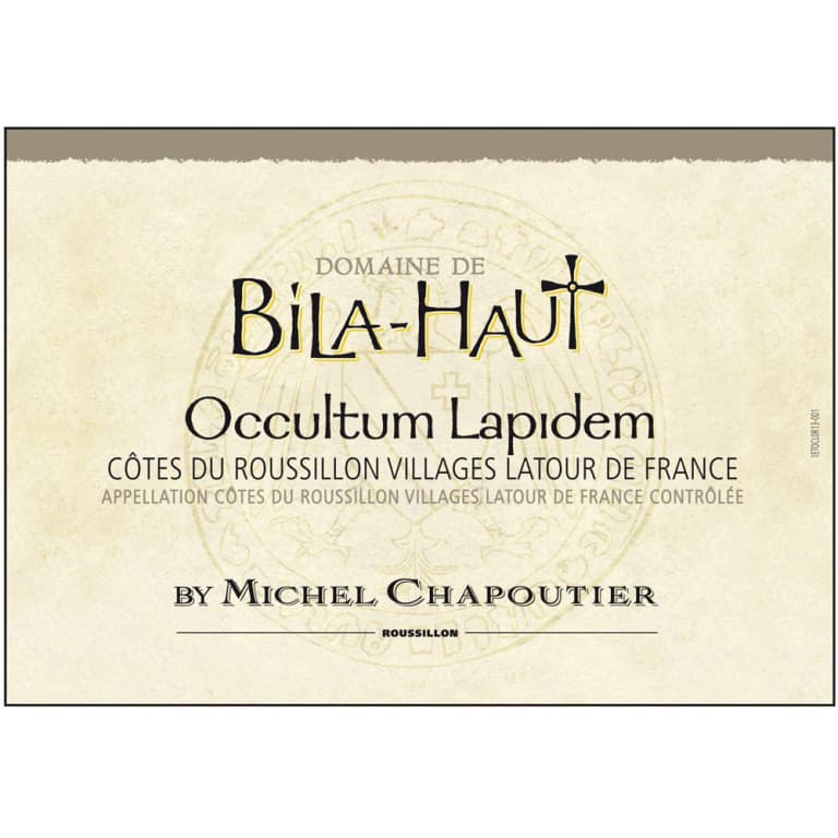 Domaine De Bila Haut Cotes Du Roussillon Villages Rouge Occultum Lapidem