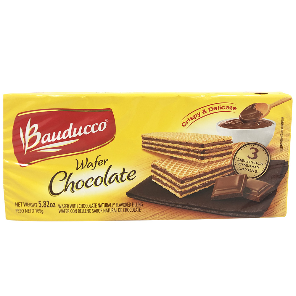 Bauducco Wafer, Chocolate 5.8 Oz