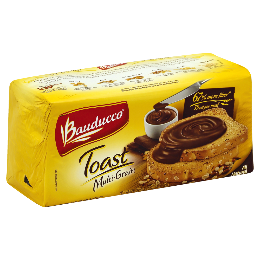 Bauducco Toast, Grain, 16/5.64 Oz
