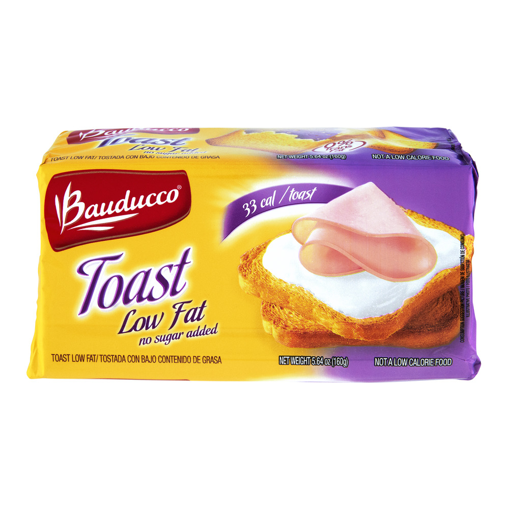 Bauducco Low Fat No Sugar Added Toast