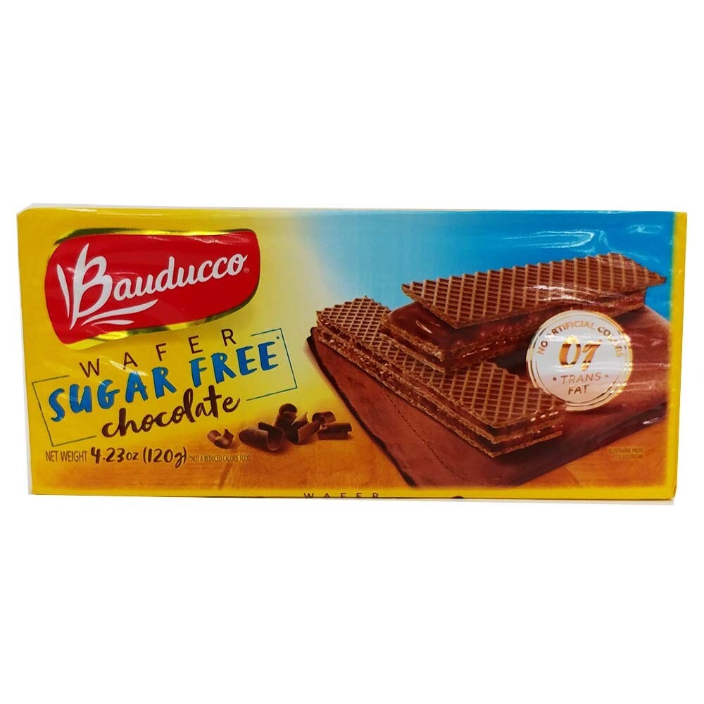 Bauducco Wafer, Sugar Free, Chocolate 4.2 Oz