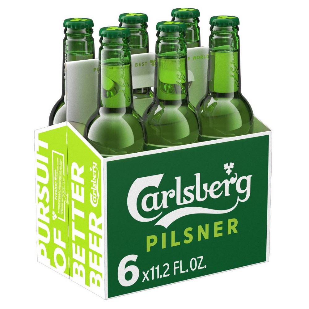 Carlsberg Danish Pilsner Beer - 6pk/11.2 Fl Oz Bottles