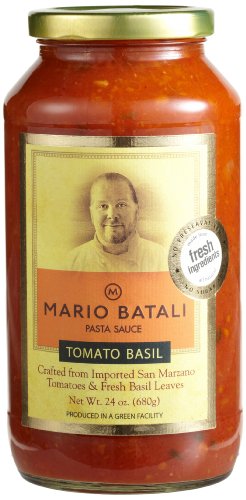 Mario Batali Pasta Sauce, Tomato Basil 24 Oz