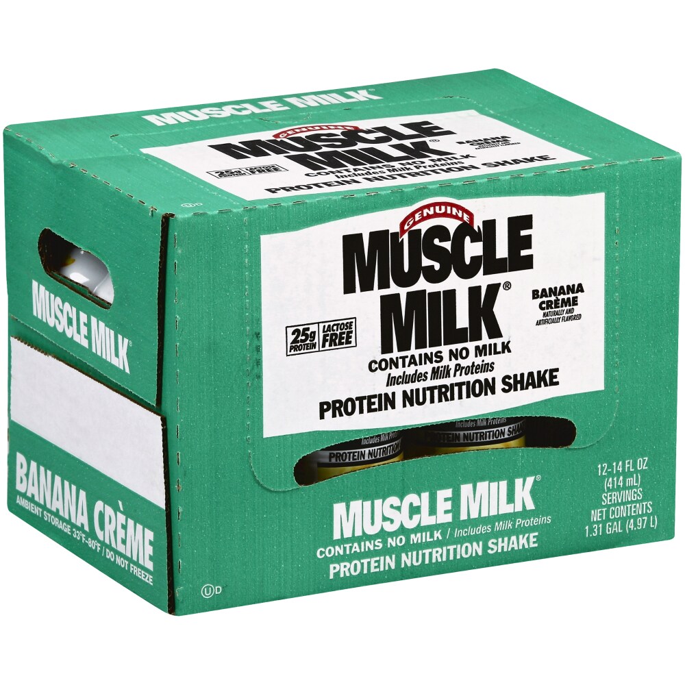 Muscle Milk Genuine Banana Creme Protein Nutrition Shake