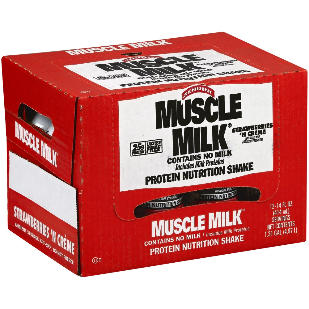 Muscle Milk Genuine Protein Shake, Strawberries 'N Cr