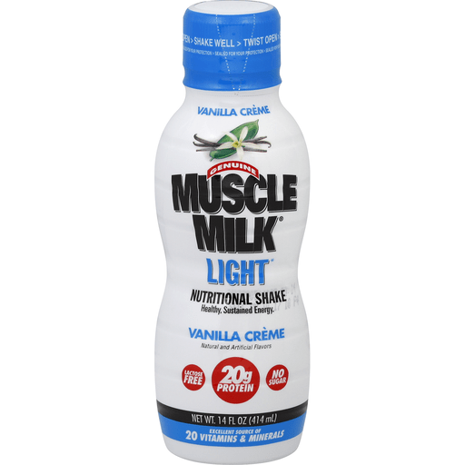 Muscle Milk Nutritional Shake, Light, Vanilla Creme 14 Oz