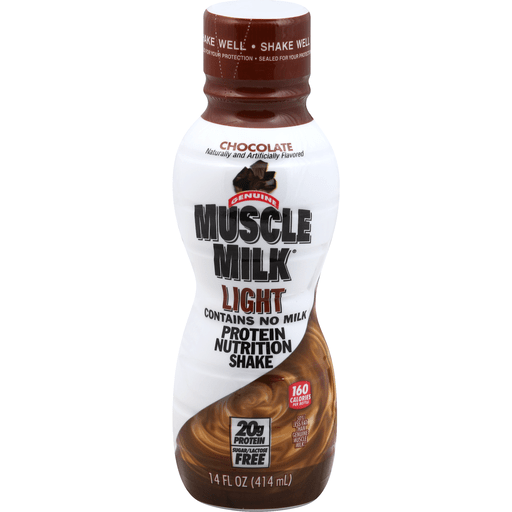 , (Organic Food Bars) Muscle Milk Light Protein Nutrition Shake, Chocolate