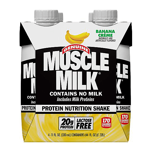 Muscle Milk Protein Nutrition Shake, Banana Creme