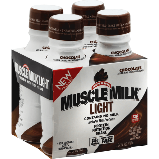 Muscle Milk Genuine Light Protein Nutrition Shake, Chocolate