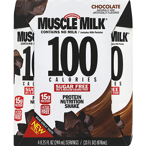 Muscle Milk Protein Nutrition Shake, Sugar Free, Chocolate