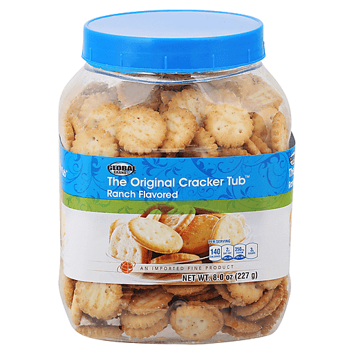 Global Brands The Original Ranch Flavored Cracker Tub 8.0 Oz