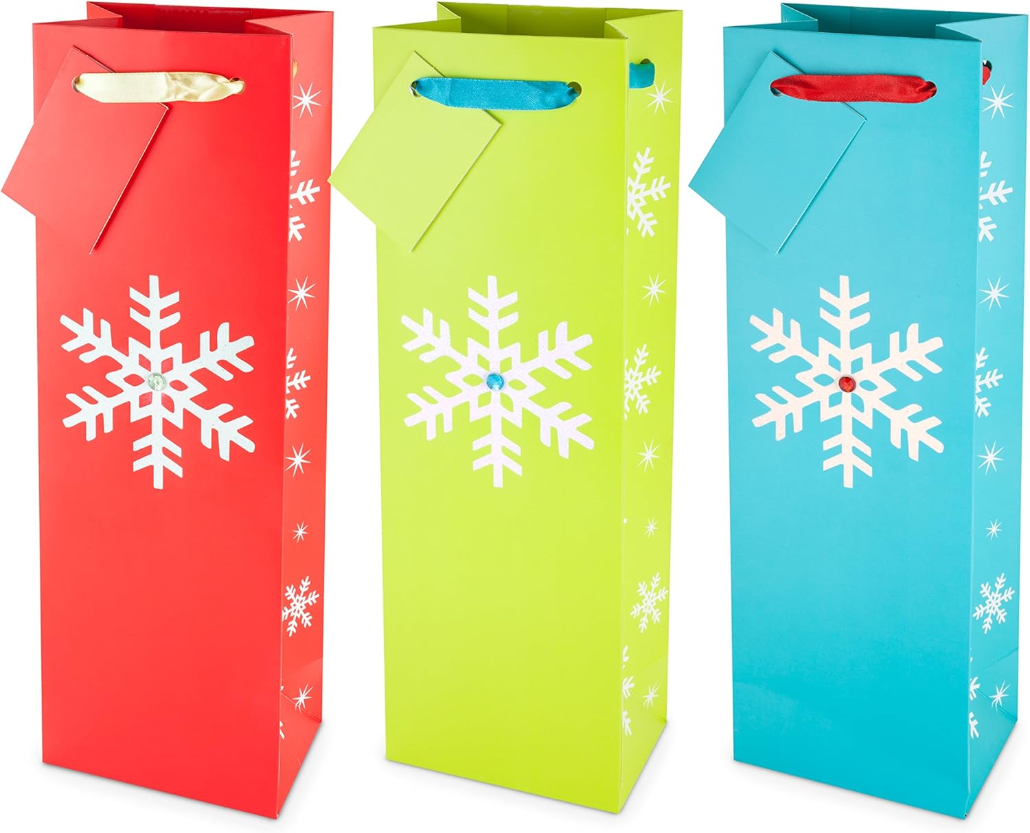 Cakewalk Sparkling Snowflake Wine Sack