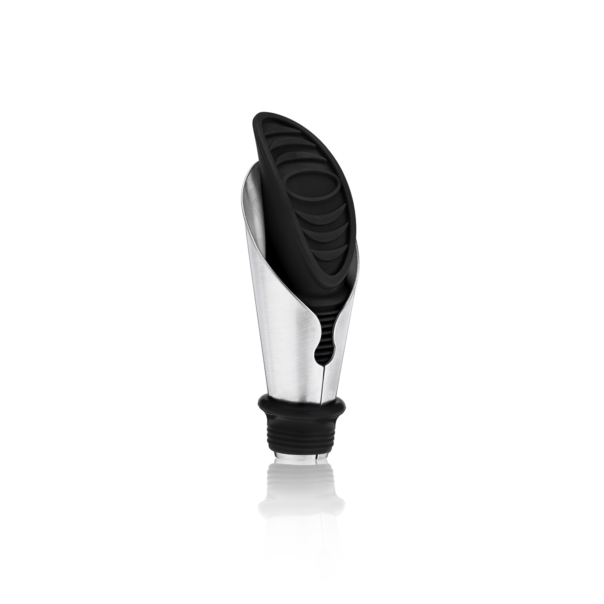 True Duo Bottle Stopper And Pour Spout In Black