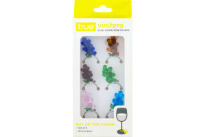 True Vinifera Glass Grape Wine Charms