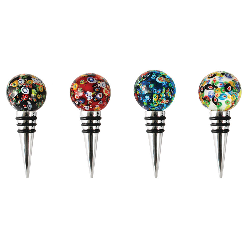 Blush True Confetti - Glass Bottle Stopper