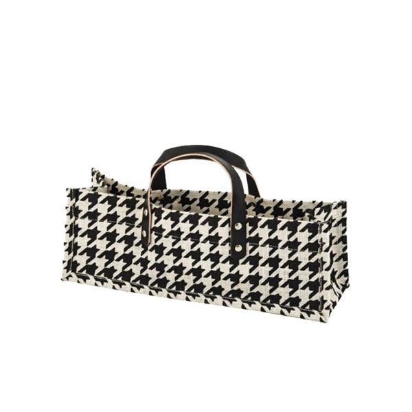 Houndstooth Wine Bag