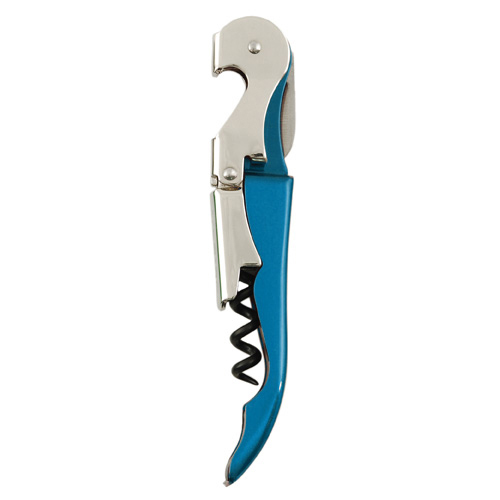 True Tap Double Hinged Waiters Corkscrew In Metallic Blue