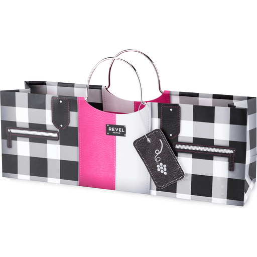 Cakewalk True Fab Seattle Black And Pink Fashion Wine Purse Bag