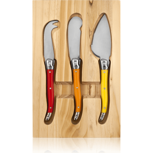 True Sunnyside Cheese Knives And Cutting Board Set