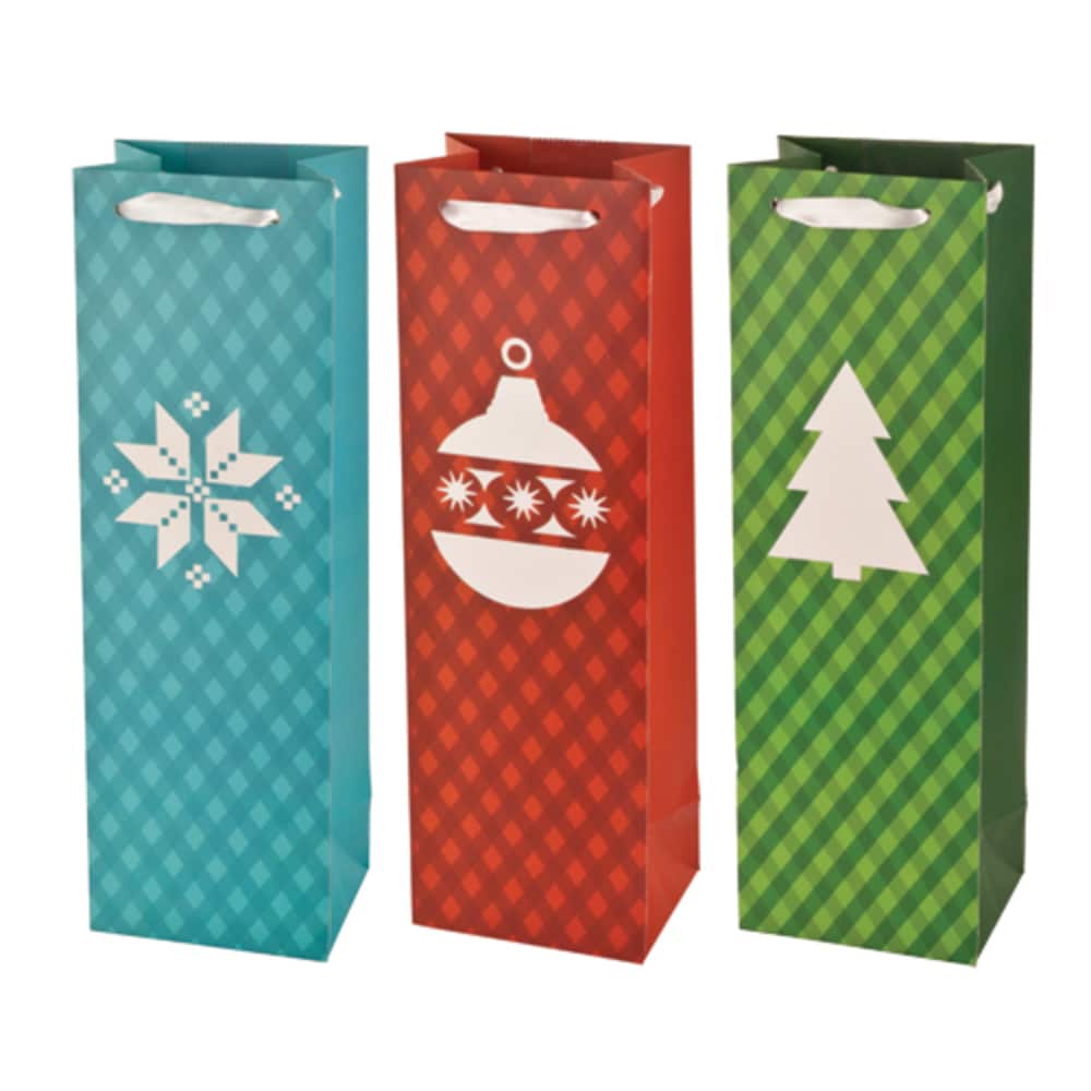 Cakewalk Assorted Plaid Holiday Bags