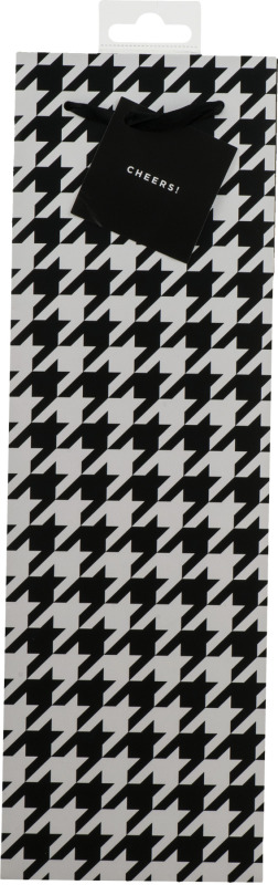 True Houndstooth Wine Bag
