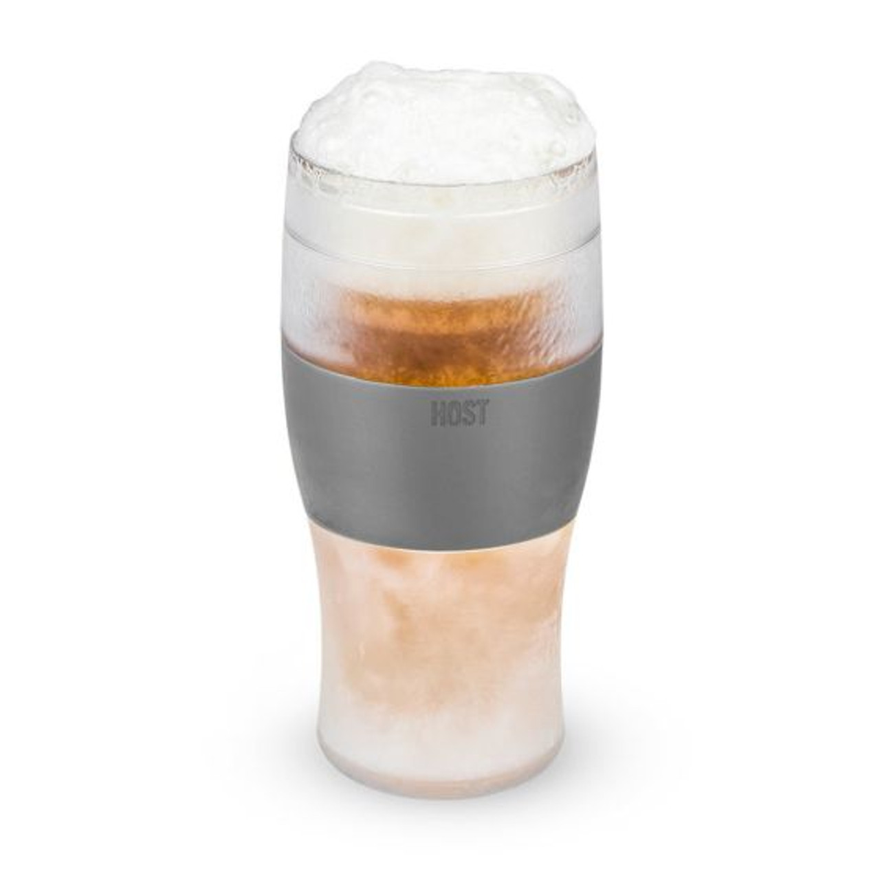 Host True Fabrications Plastic Beer Glasses 32oz Gray - Set Of 2