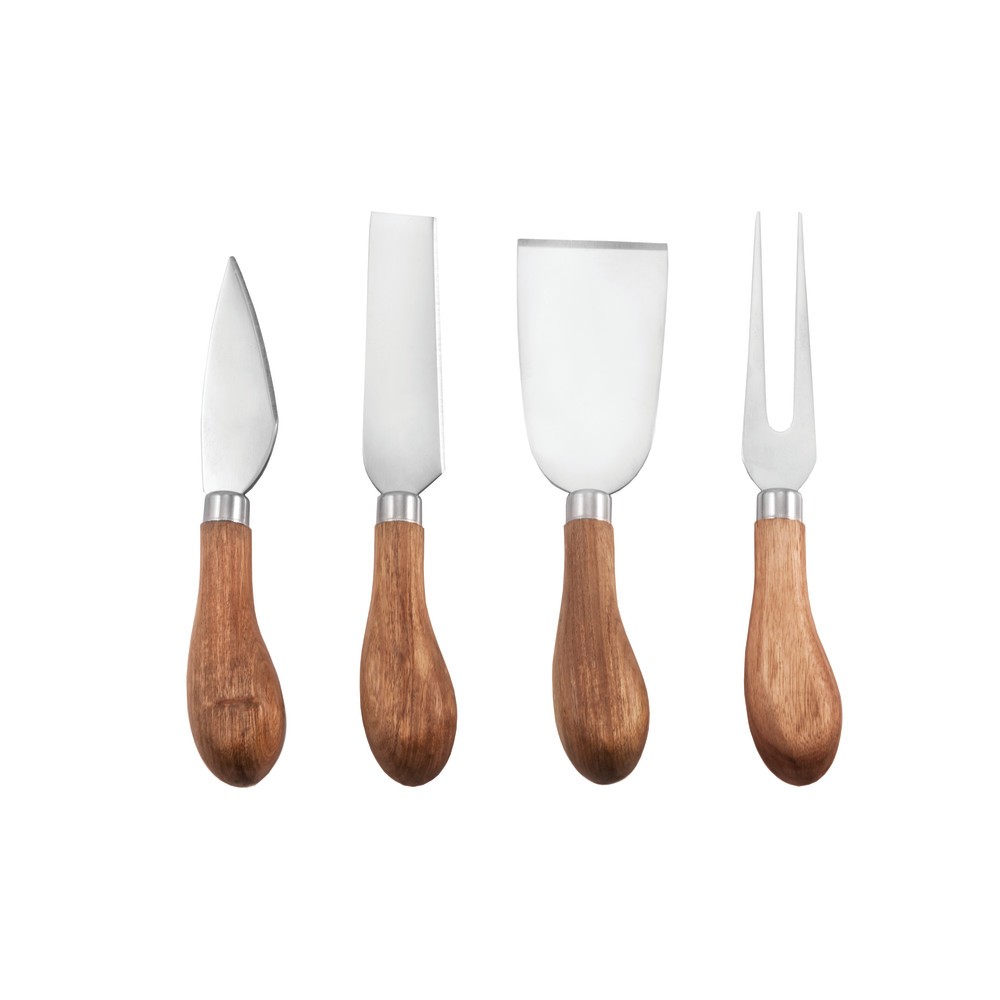 Twine Rustic Farmhouse Natural Stainless Steel/Wood Cheese Knives