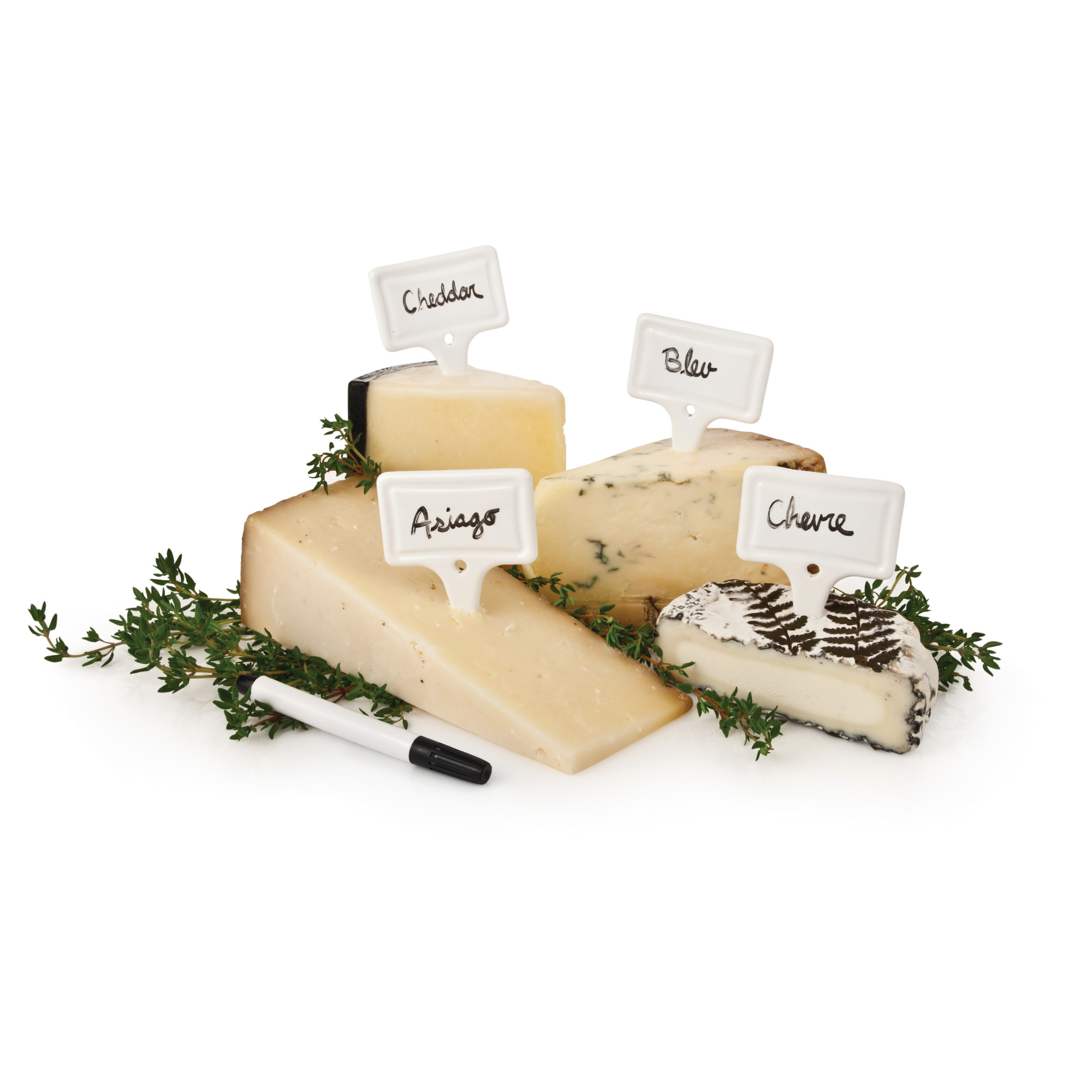 True Labels Ceramic Cheese Tag