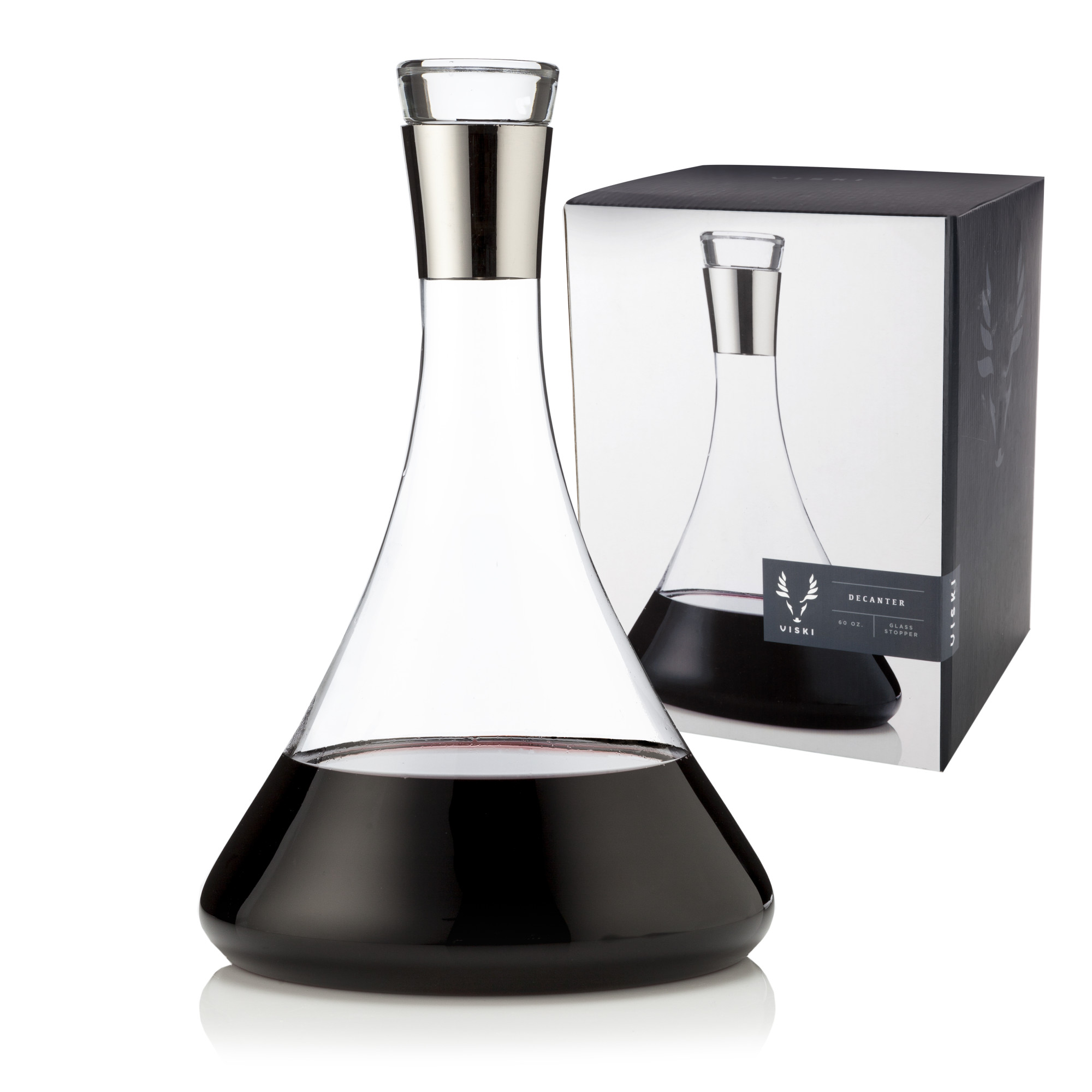 Viski Harrison Chrome Decanter