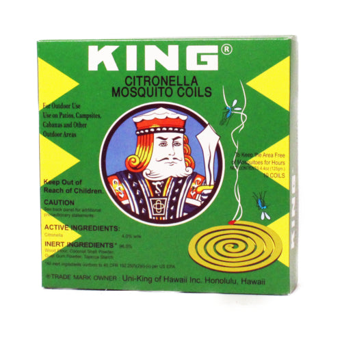 King Citronella Mosquito Coils 10Pcs
