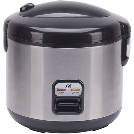 SPT Sunpentown 10-Cup Rice Cooker, Stainless Steel
