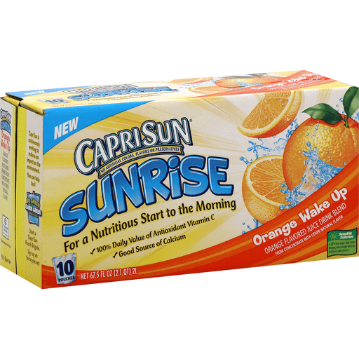 Capri Sun Sunrise Juice Drink, Orange Wake Up