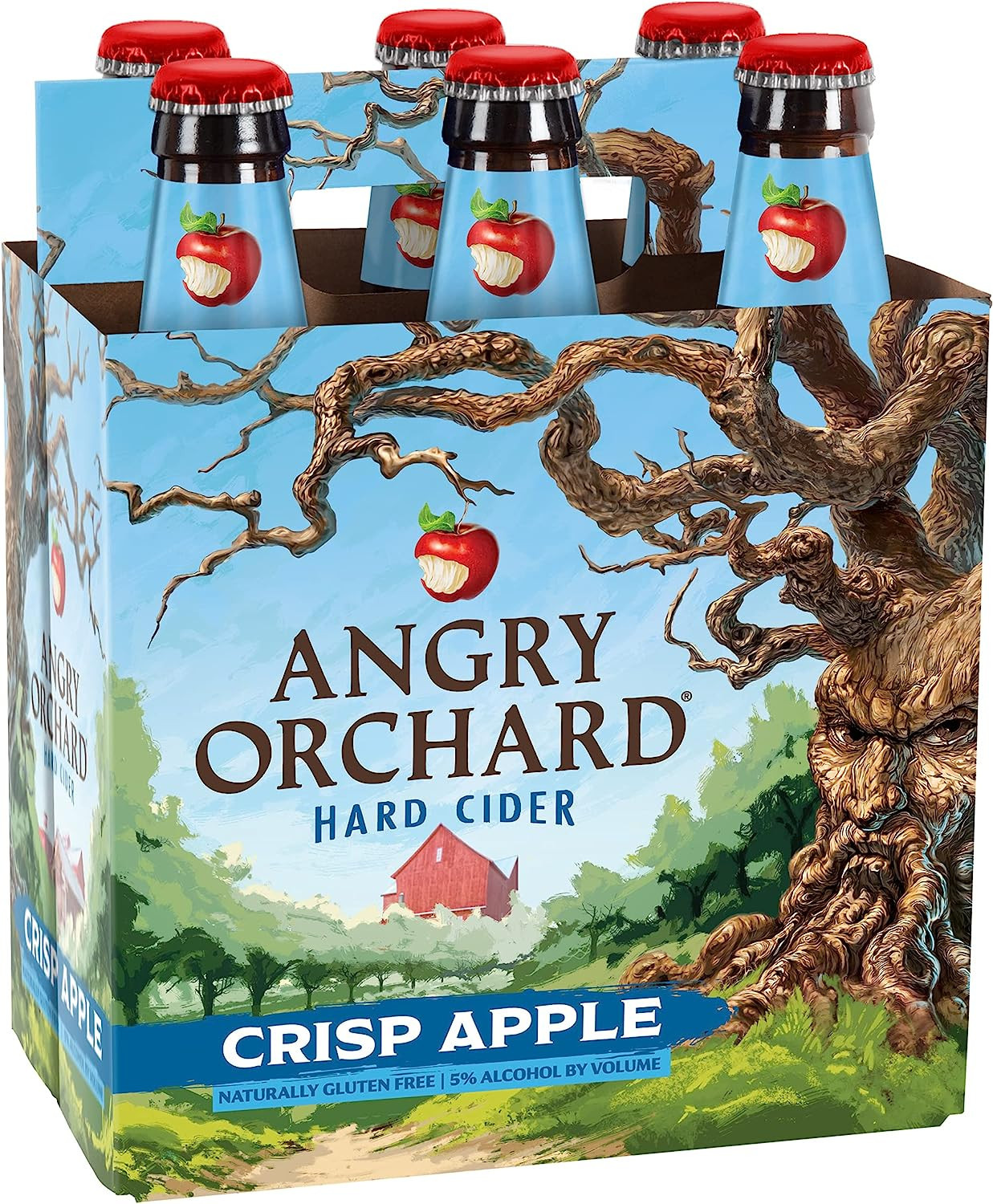 Angry Orchard Crisp Apple Hard Cider 6 Pack 12 Oz Bottles