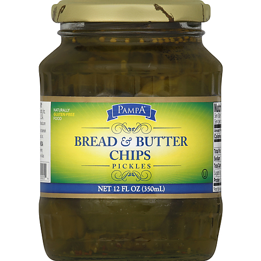 Pampa Pickles, Bread & Butter Chips 12 Oz